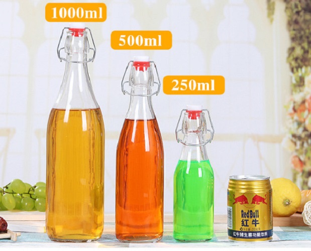 Chai Thủy Tinh Nắp Cài Tròn Giara - 500ML
