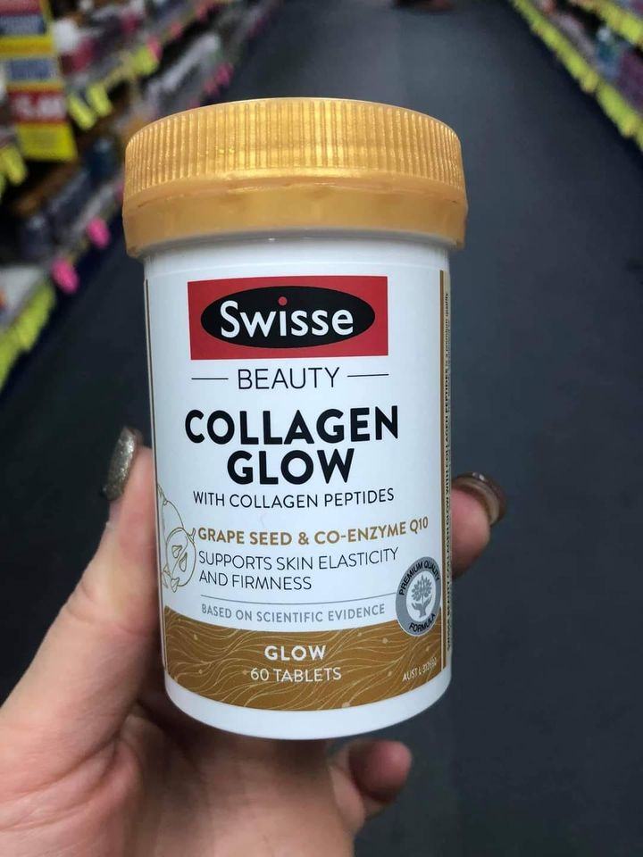 Collagen Glow Swisse - Trắng da 120 viên
