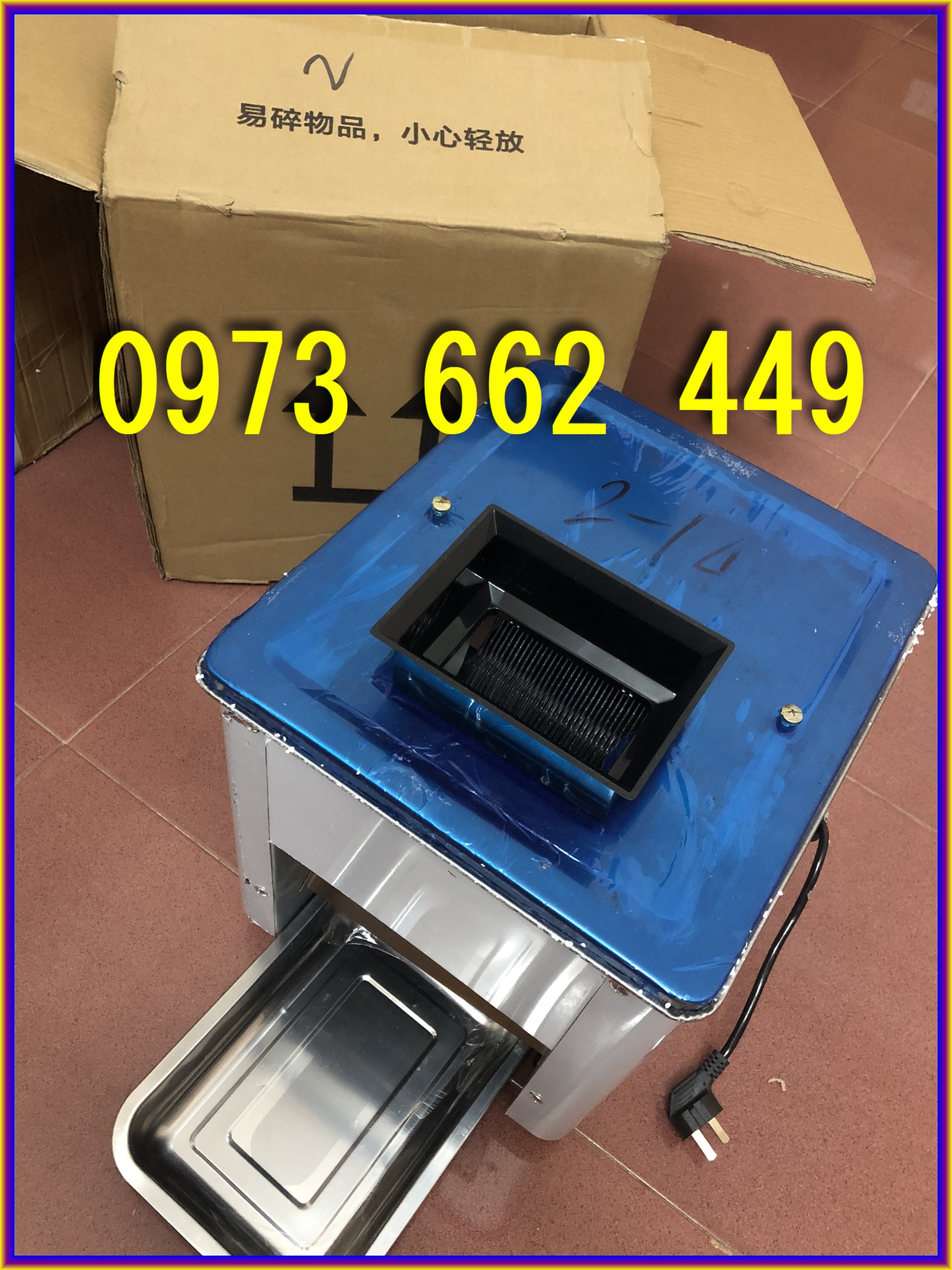 Máy thái mỡ hạt lựu, xắt thịt, thái bì, tai heo