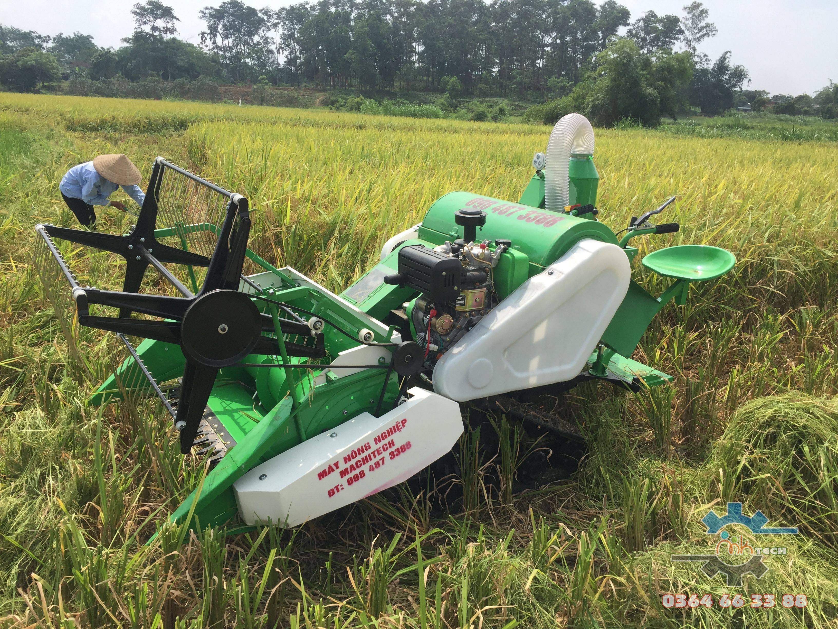 Máy gặt lúa mini 4LZ-0.6 siêu HOT 2019