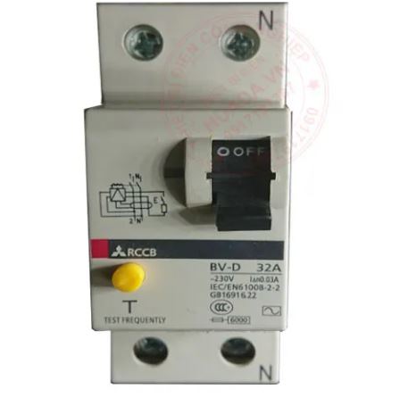 Cầu Dao Chống Giật Mitsubishi 1P+N 40A