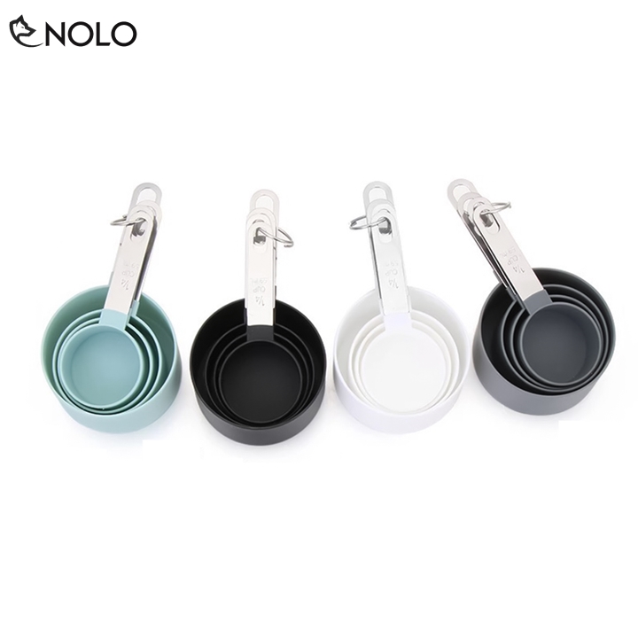 Kitchen Tools 4 PCs set food baking material measuring cup volume scale on handle set