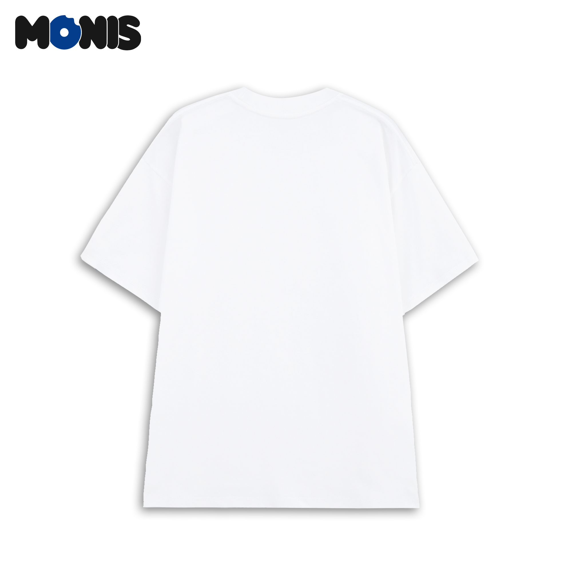 ÁO THUN UNISEX BASIC OVERSIZE IN NỔI 100% COTTON - MONIS CHÍNH HÃNG