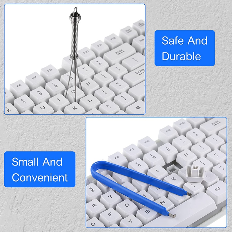 Keyboard lube switch puller kits metal stem Holder 4 prong tool puller keyboard cleaner tools for keyboard switch