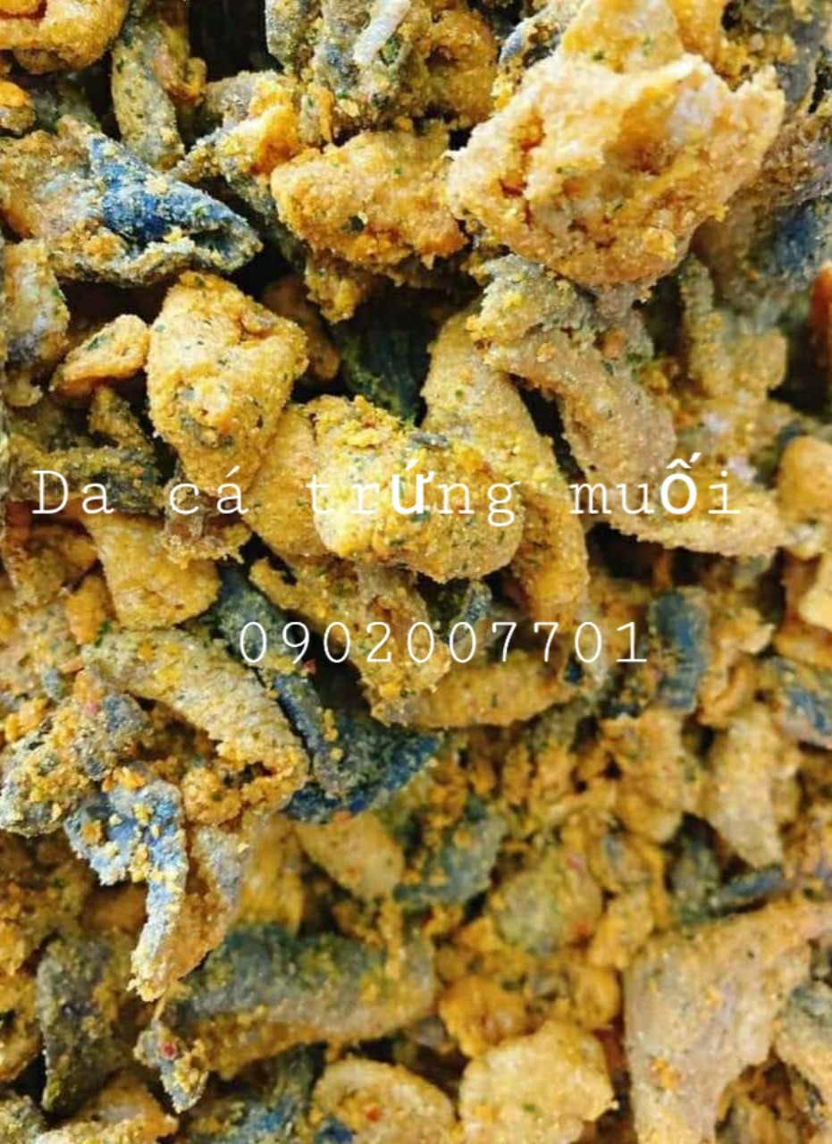 500g Da Cá Trứng Muối Cực Ngon - Đồ ăn vặt