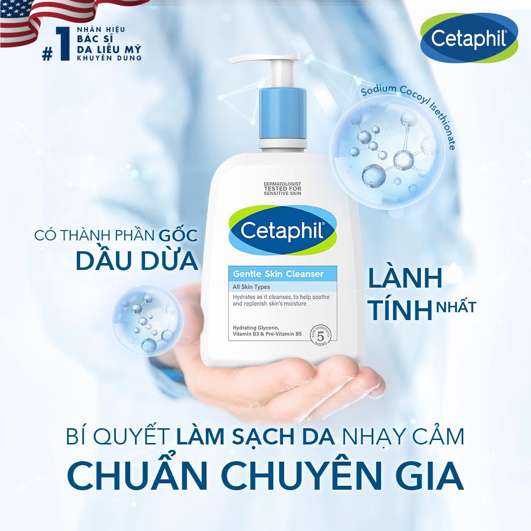 [HCM]Sữa rửa mặt Cetaphil của Canada 500ml