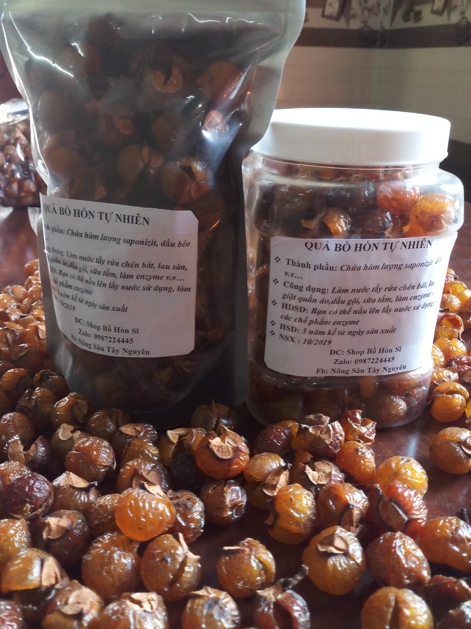 5kg bồ hòn tách hạt tặng 200g bột bồ hòn