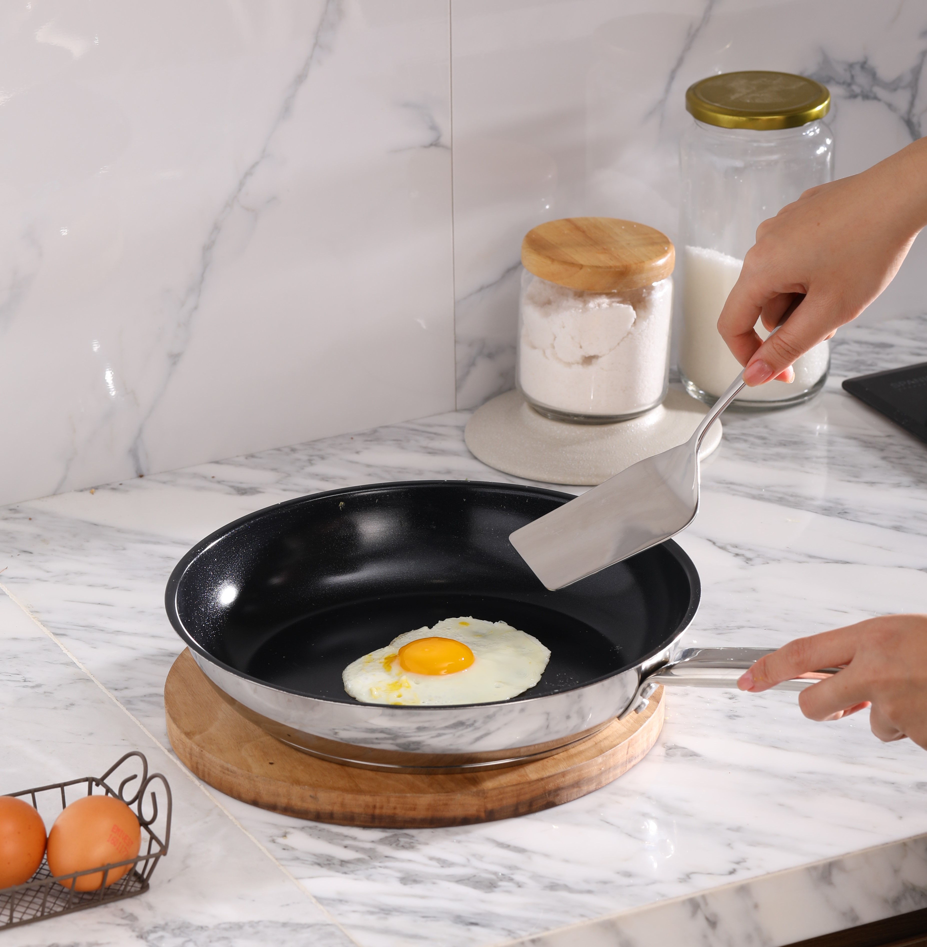 [HCM]Chảo Edelkochen 3 đáy chống dính 26cm