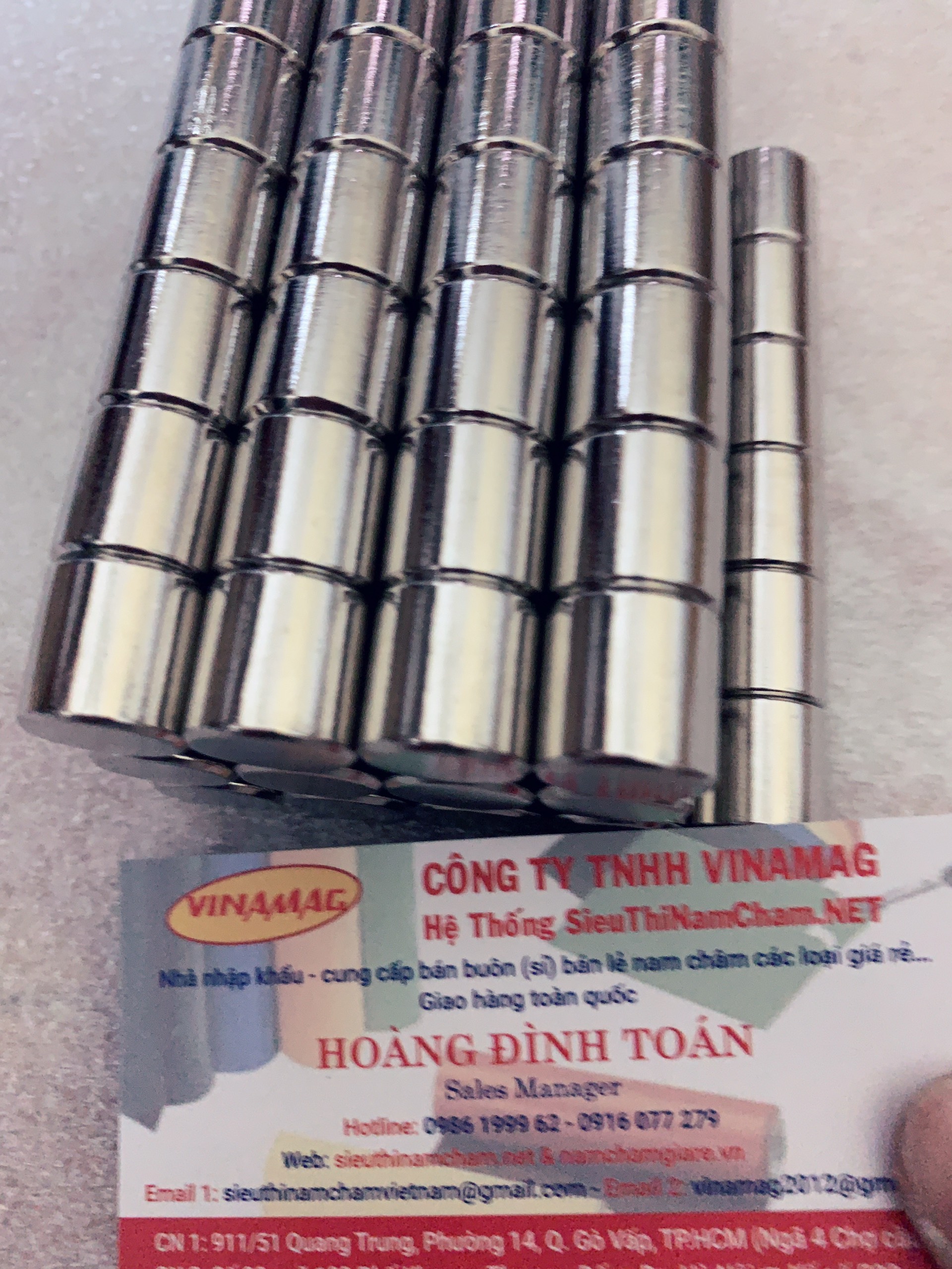 NAM CHÂM TRỤ TRÒN 15X15MM ( SIÊU HÚT)