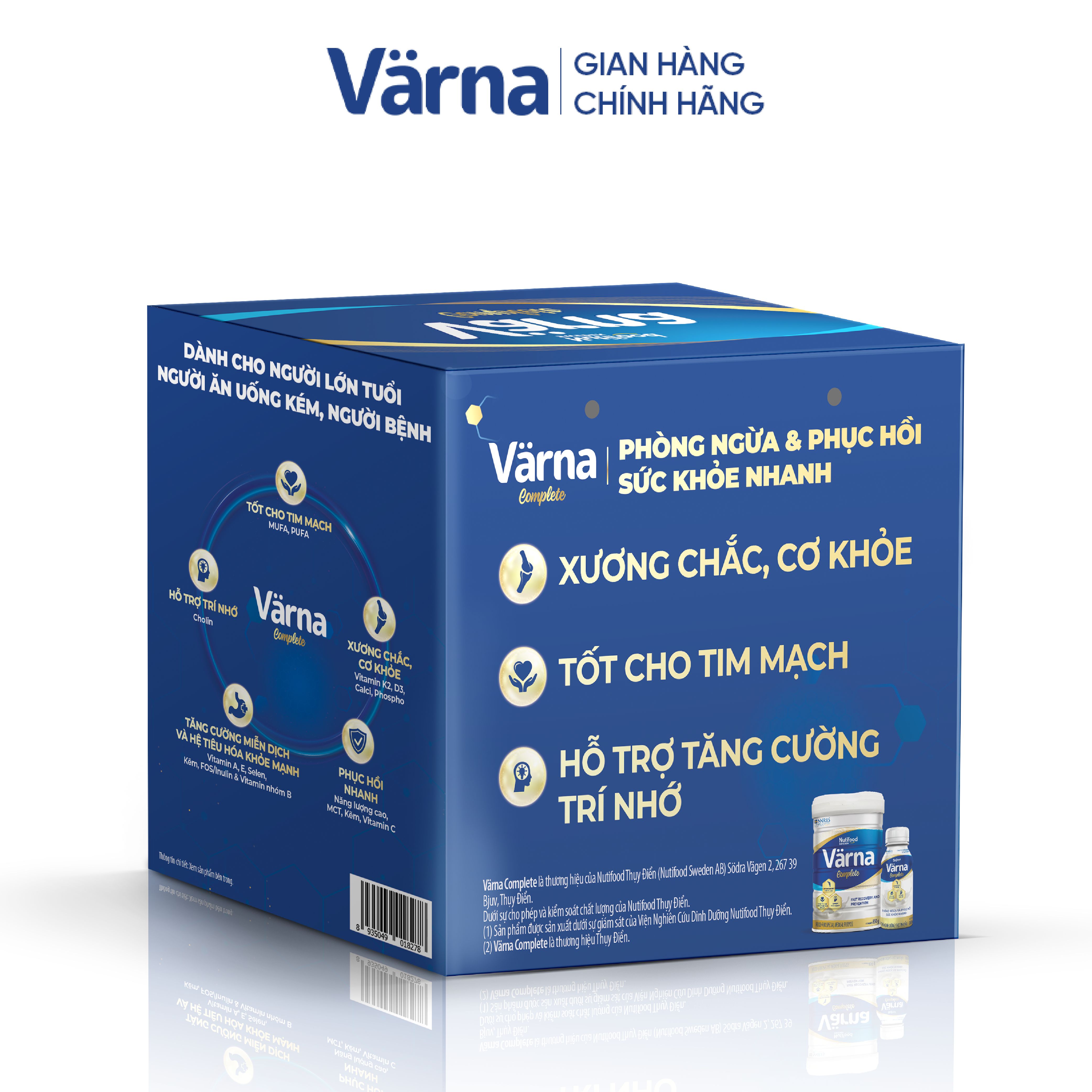Hộp quà Varna Complete (1 Lon 850g và 2 chai SBPS)