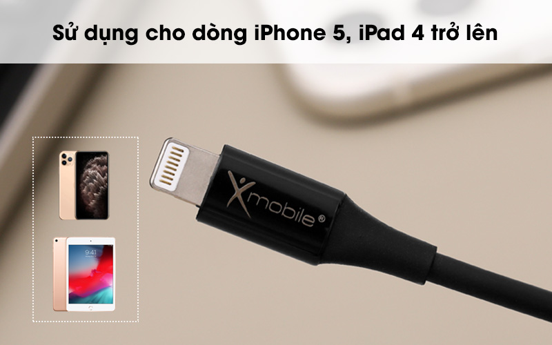 Cáp Type C - Lightning 1m Xmobile CL-PD01-1000 Đen ( Like New )