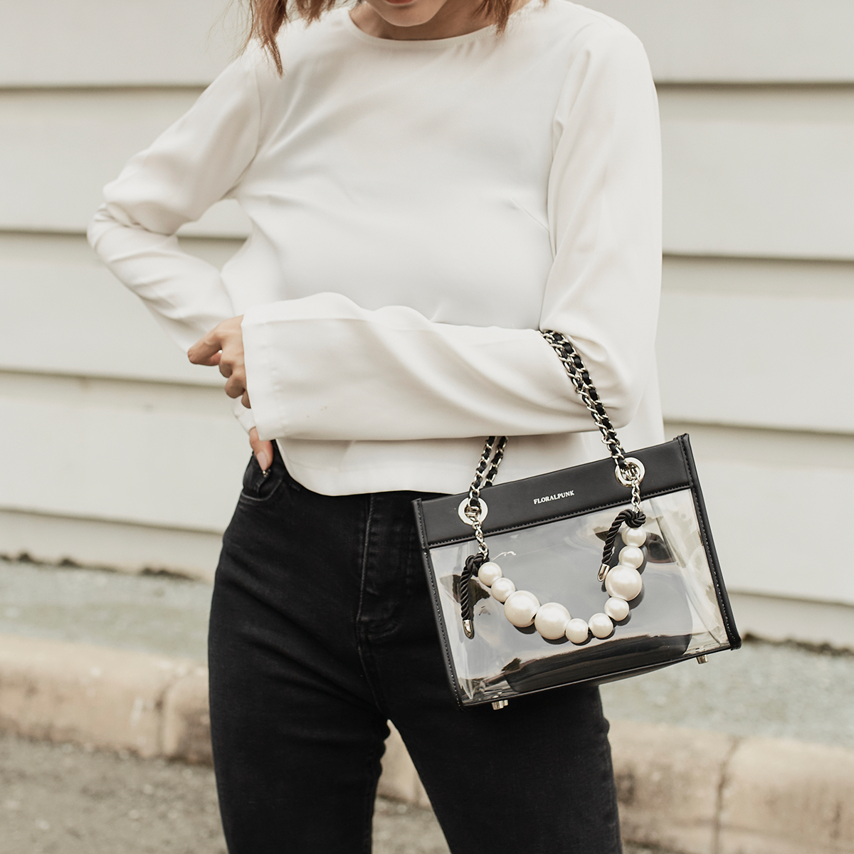 Túi xách Floralpunk Downtown Transparent Bag size Mini