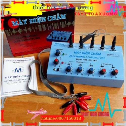 Máy điện châm 5 cọc - máy điện châm 5 giắc việt nam kích thích các huyệt cơ bắp băng xung điện