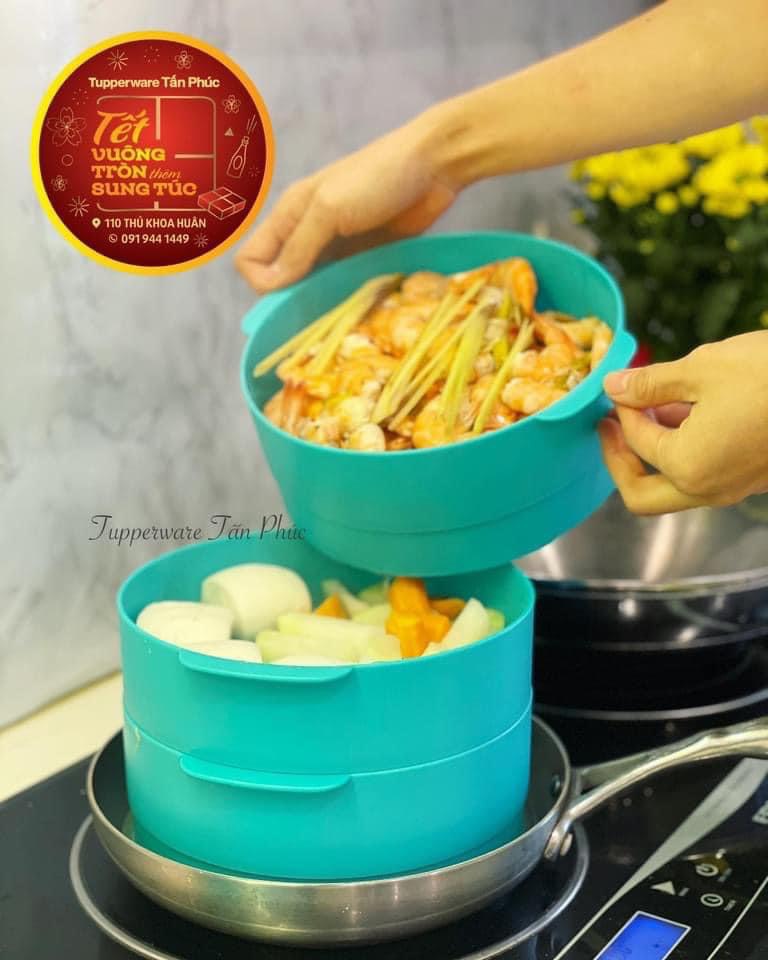 Xửng hấp tupperware 3 tầng stream it paradise
