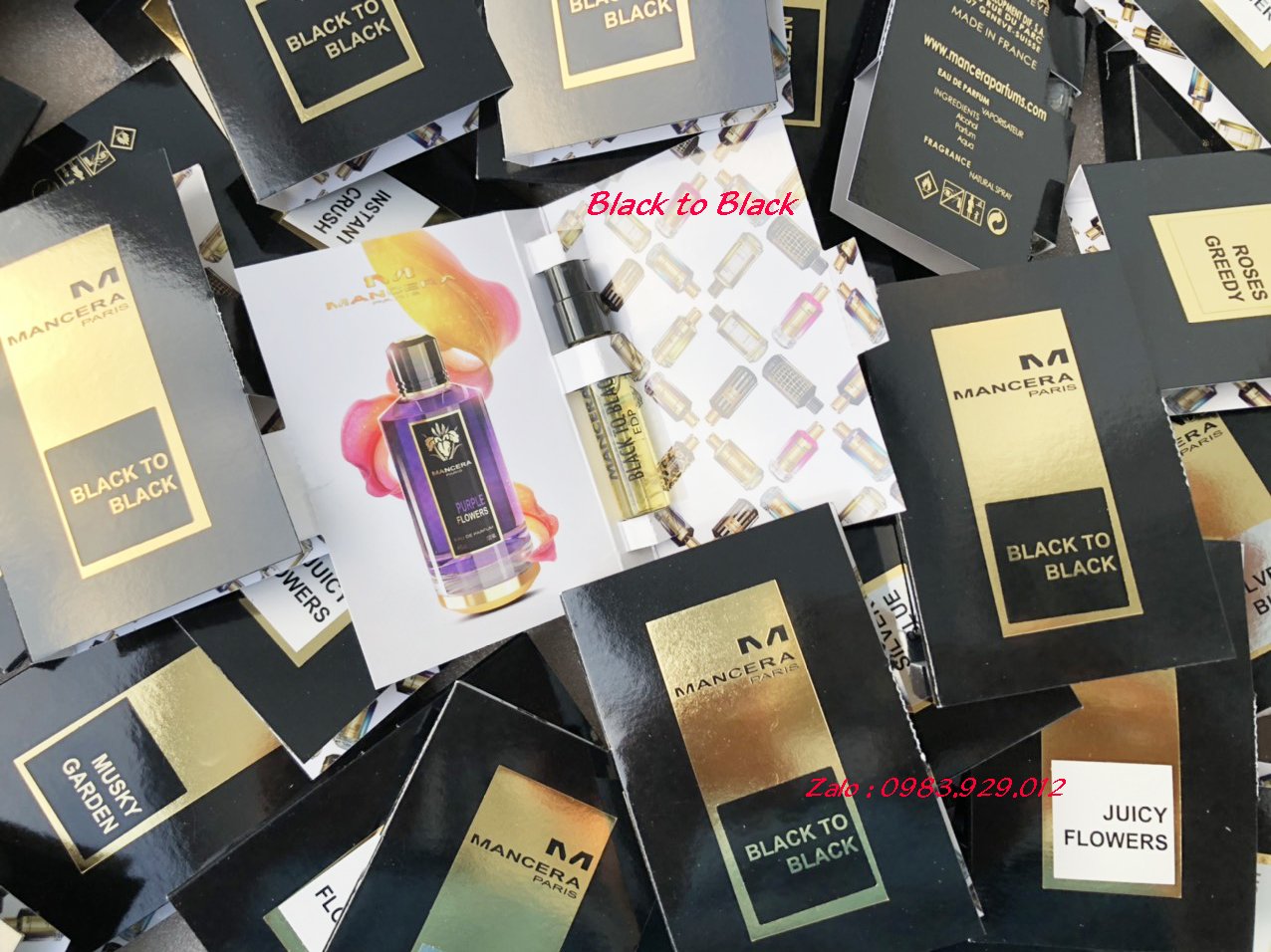 Mẫu thử Vial nước hoa Mancera Paris các mùi