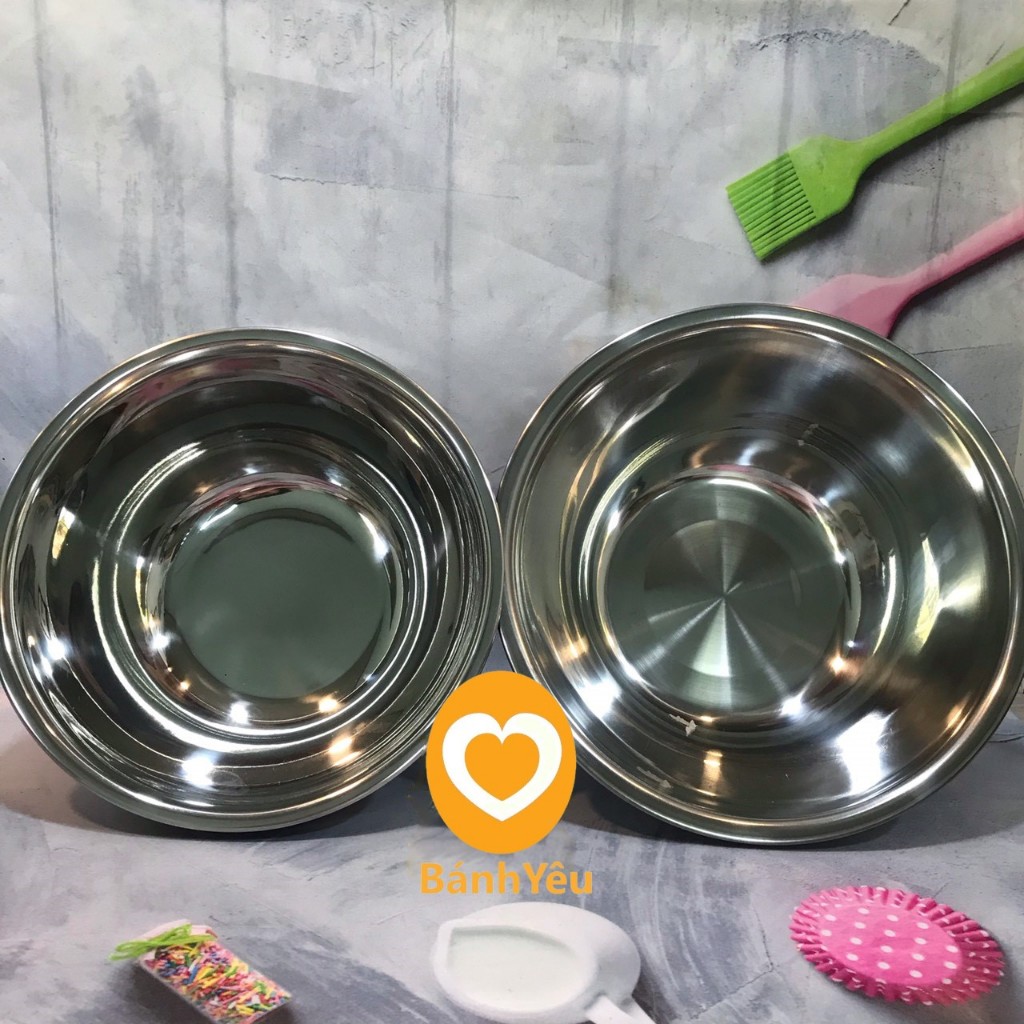 Tô Trộn/Âu Trộn Bột Inox 18cm-26cm