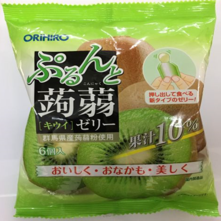 Thạch trái cây Orihiro vị kiwi - gói 120g