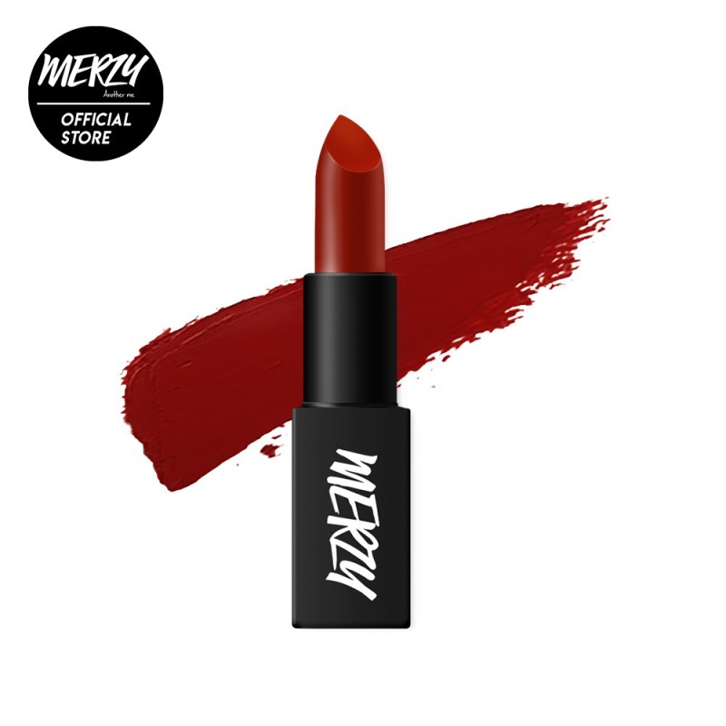 Son thỏi Merzy Another Me The First Lipstick màu đỏ gạch L4 - WITH ME siêu lì dưỡng ẩm 4,5g ( Chính Hãng ) giá rẻ