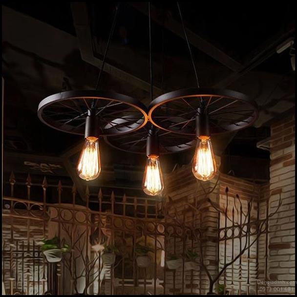 [HCM]ĐÈN THẢ TRANG TRÍ 3 BÁNH XE(chưa bóng)