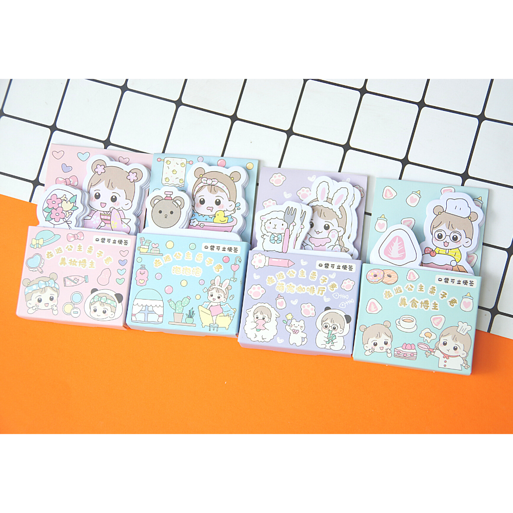 Giấy Note Hình Cô Gái Dễ Thương (6x10cm)