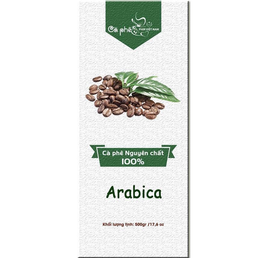 Cà Phê Arabica Cầu Đất Hạt Rang Nguyên Chất 100%.