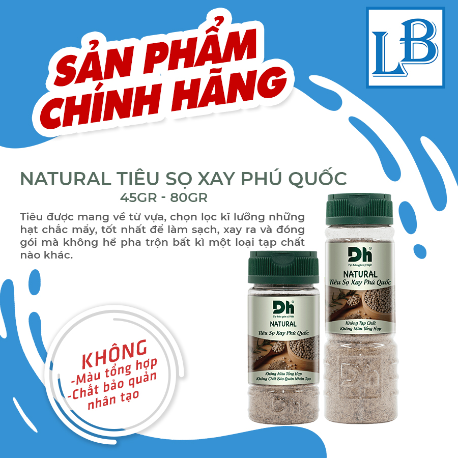 Natural Tiêu Sọ Xay Phú Quốc Dh Foods