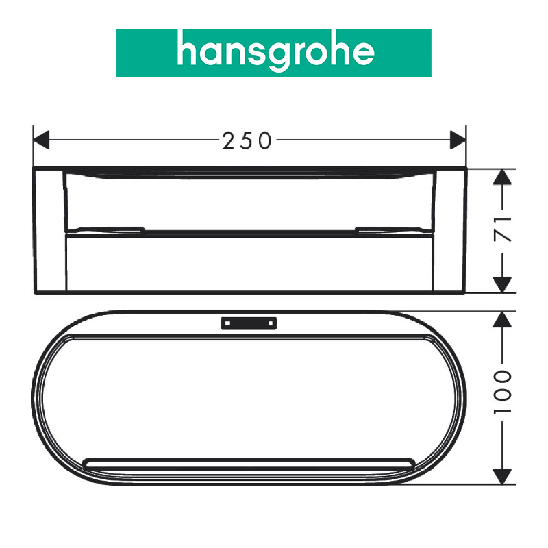 Khay gắn tường HANSGROHE 27912