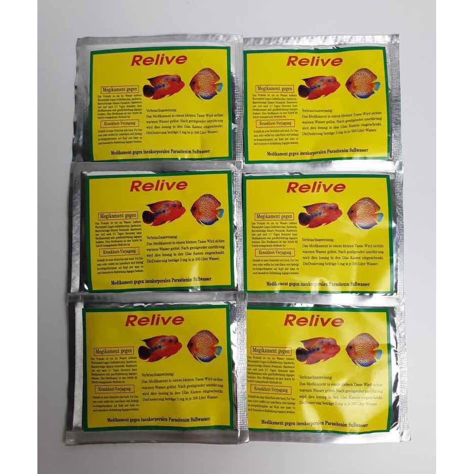 Bột Relive Xử Lý Sình Bụng Phân Trắng cho cá - Hàng Công Ty