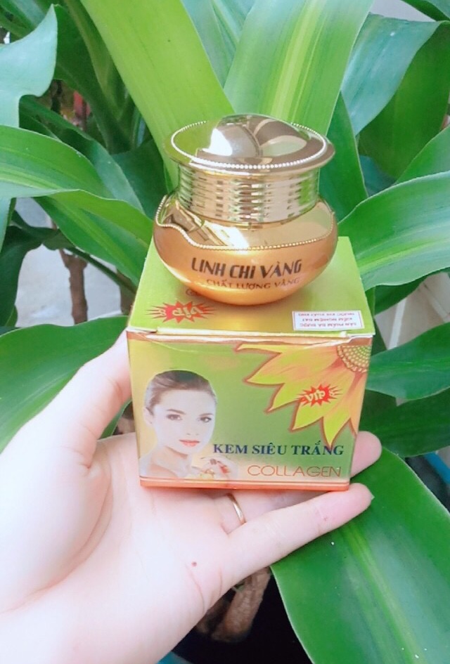 Kem siêu trắng linh chi vàng 25g