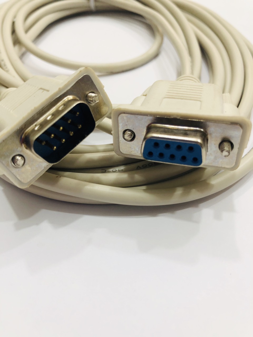 Cáp nối dài cổng com (rs232) 1 đầu đực- 1 đầu cái dài 5 mét