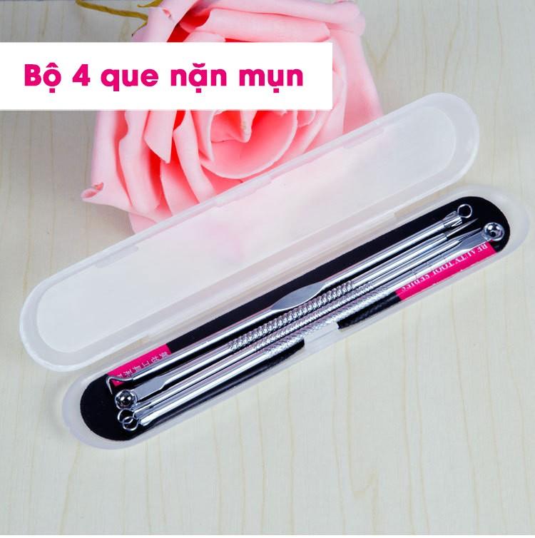 [HCM]Bộ 4 Món Que Nặn Mụn Thần Thánh (Có hộp) - MP042