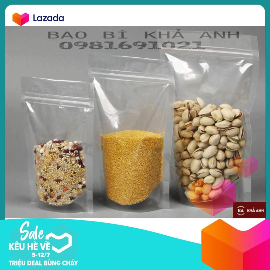 TÚI ZIP TRONG ĐÁY ĐỨNG (ZIPPER) - đựng khô gà cơm cháy[HCM]1kg