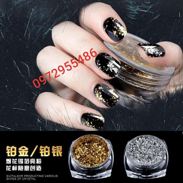 Giấy Nhún Vàng Bạc Loại Đẹp Giúp Trang Trí Móng Nail