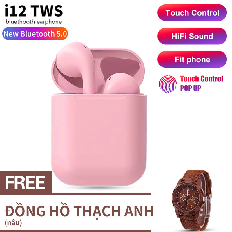 Tai Nghe Bluetooth i12s Đa Chức Năng Hỗ Trợ Cho Mọi Dòng Máy, Âm Thanh Vòm, Cửa Sổ Kết Nối - Tai Nghe Bluetooth Mini Không Dây, Tai nghe buetooth