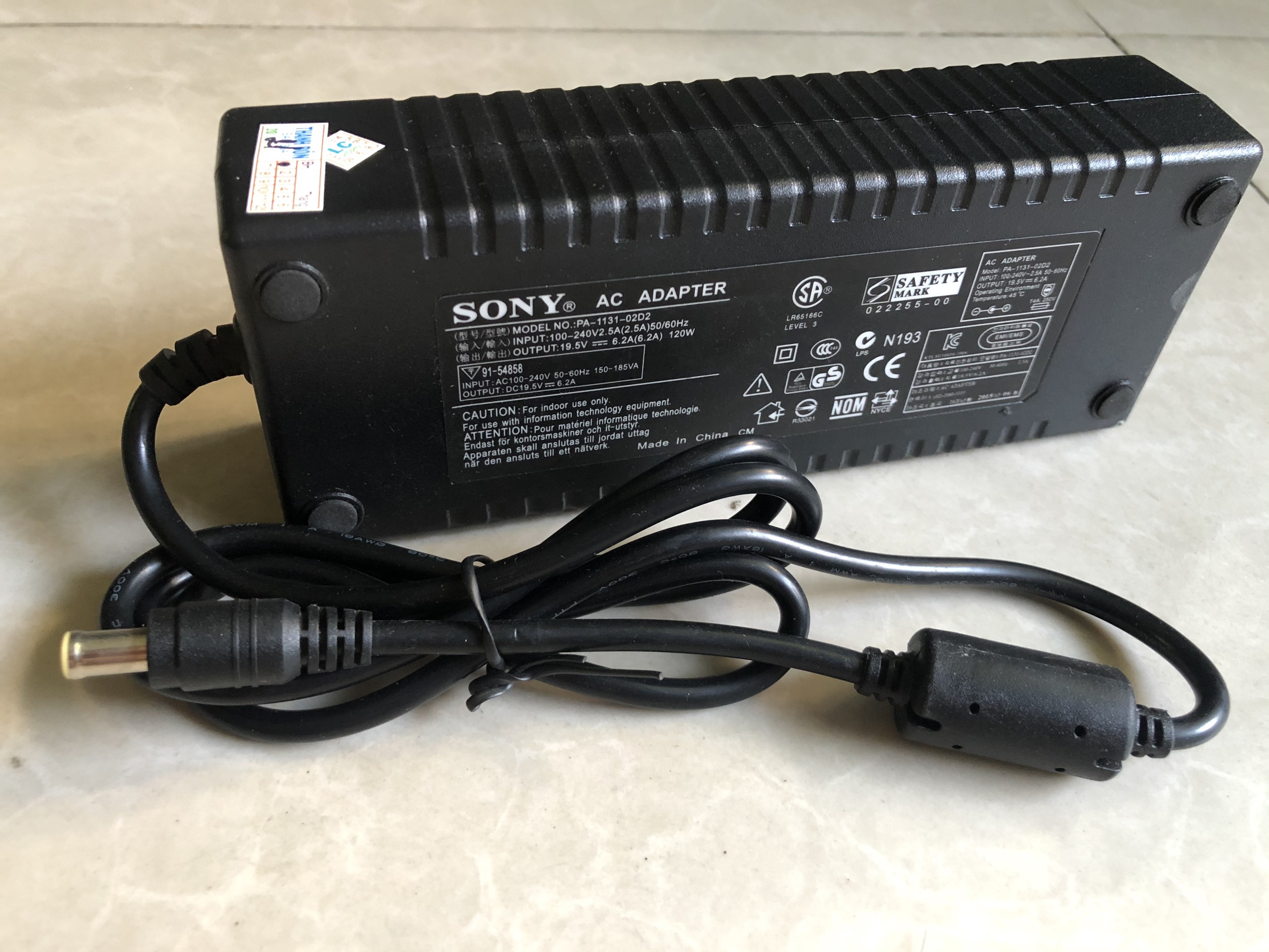 Nguồn Adapter Cho Ti Vi SONY 6.2A /120W