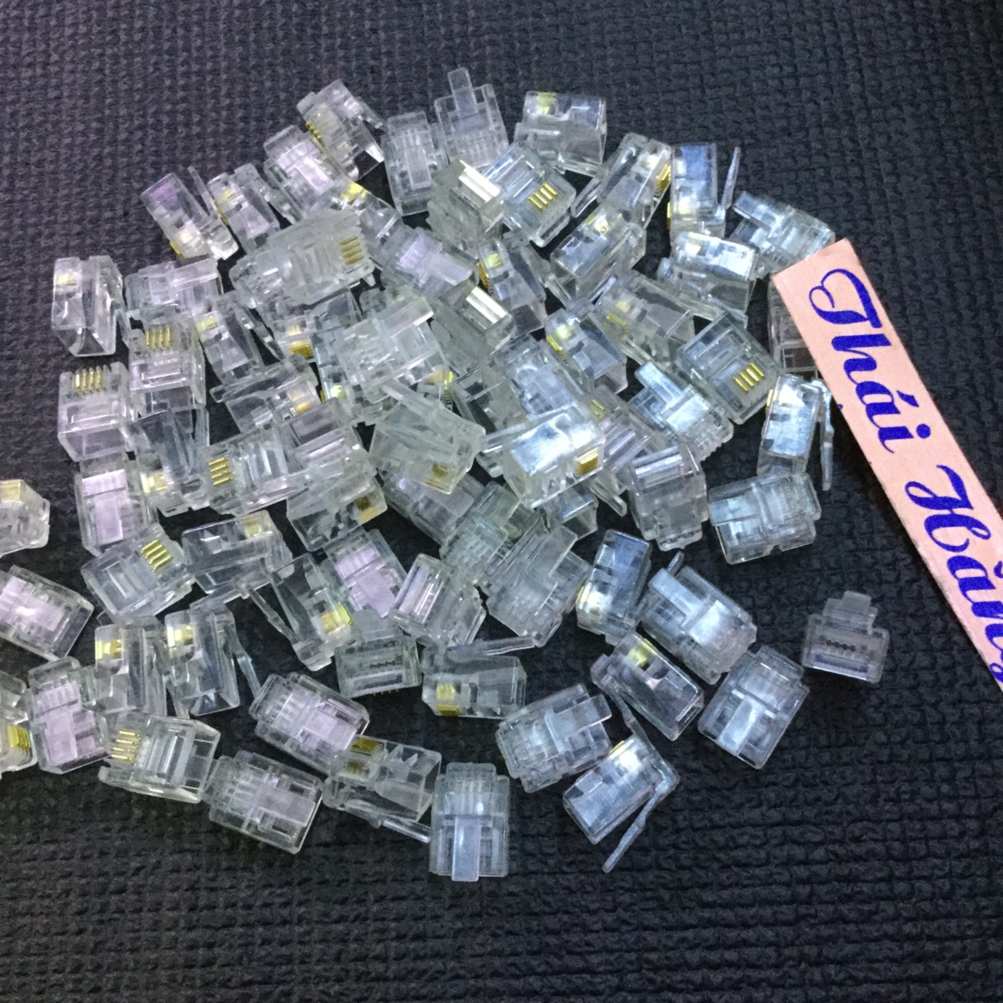 100 chiếc hạt 4 điện thoại RJ11