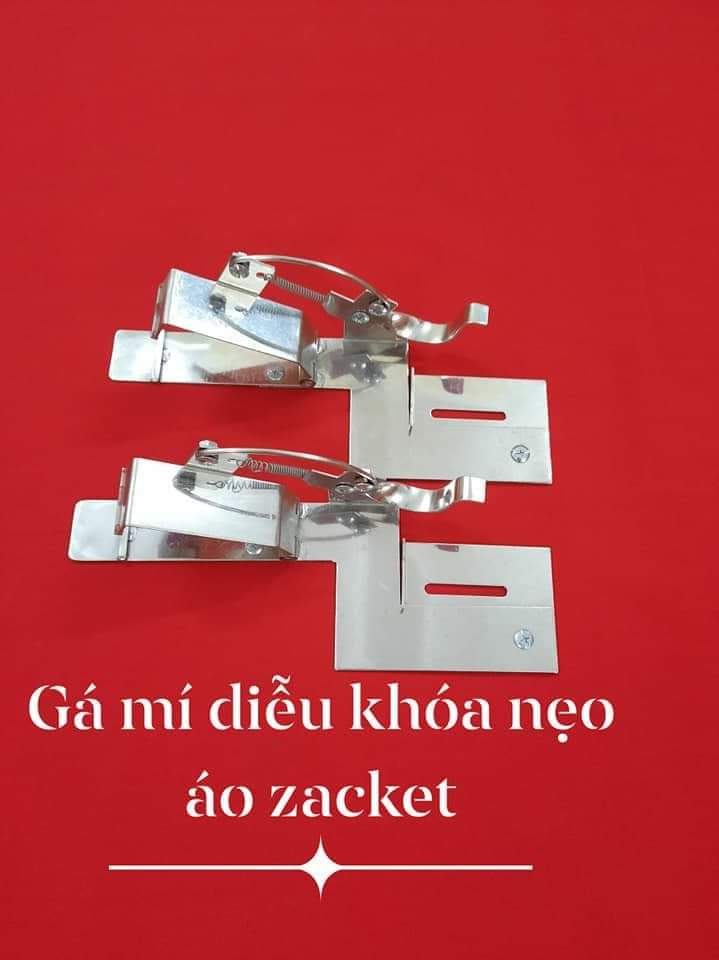 gá kẹp mí diễu khóa nẹp áo zacket