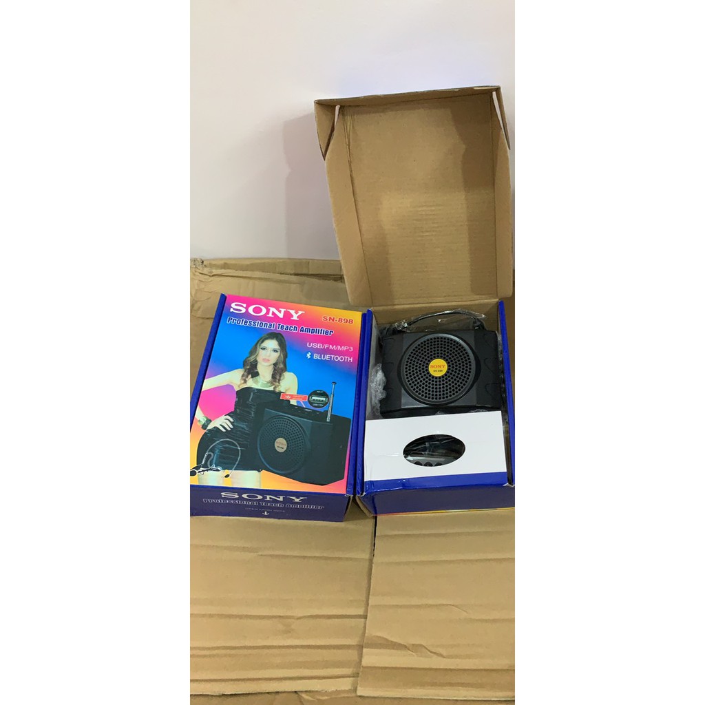 Loa Trợ Giảng SHUEA Sn898 Có Bluetooth, kèm mic dây đeo tai