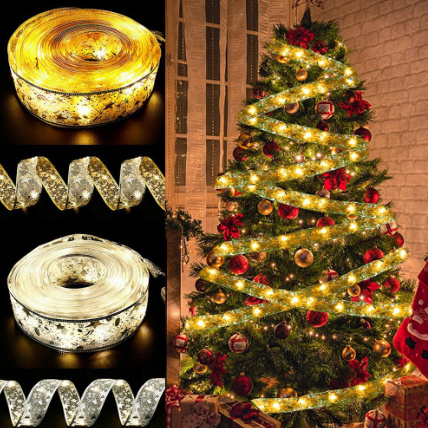 Dây Đèn Led Ruy Băng Trang Trí Noel 4M