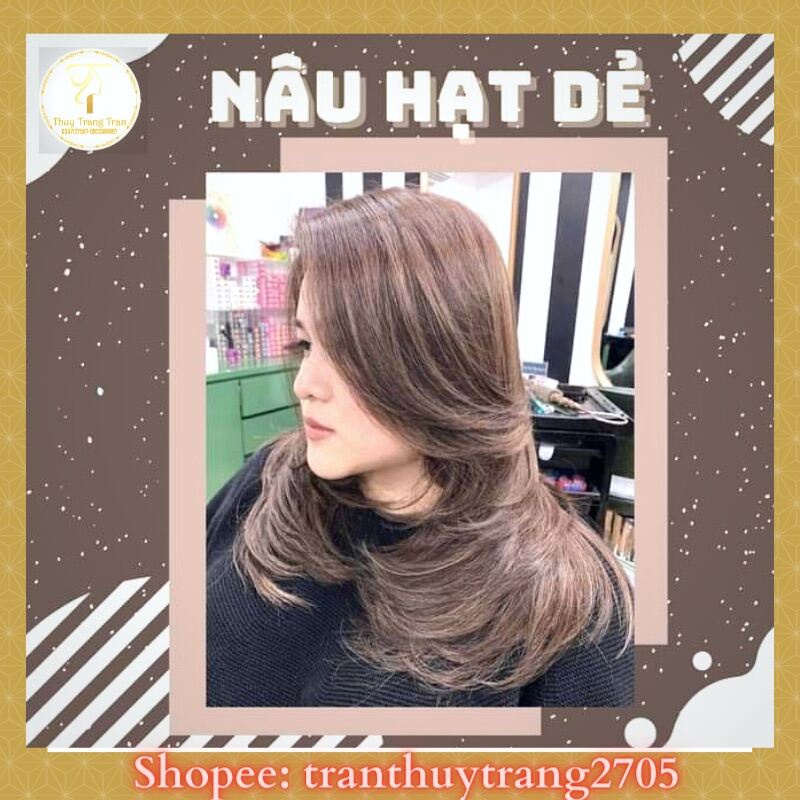 thuuốc Nhuộm Tóc Màu NÂU HẠT DẺ Không Tẩy ( Giá Gốc)