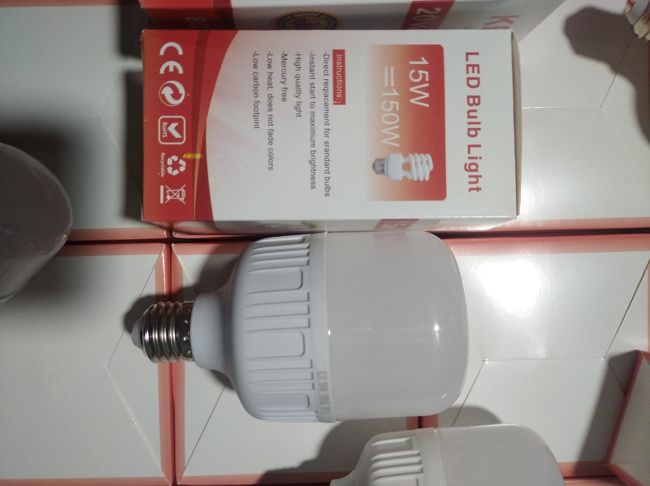 bóng đèn led trụ 15w đui e27
