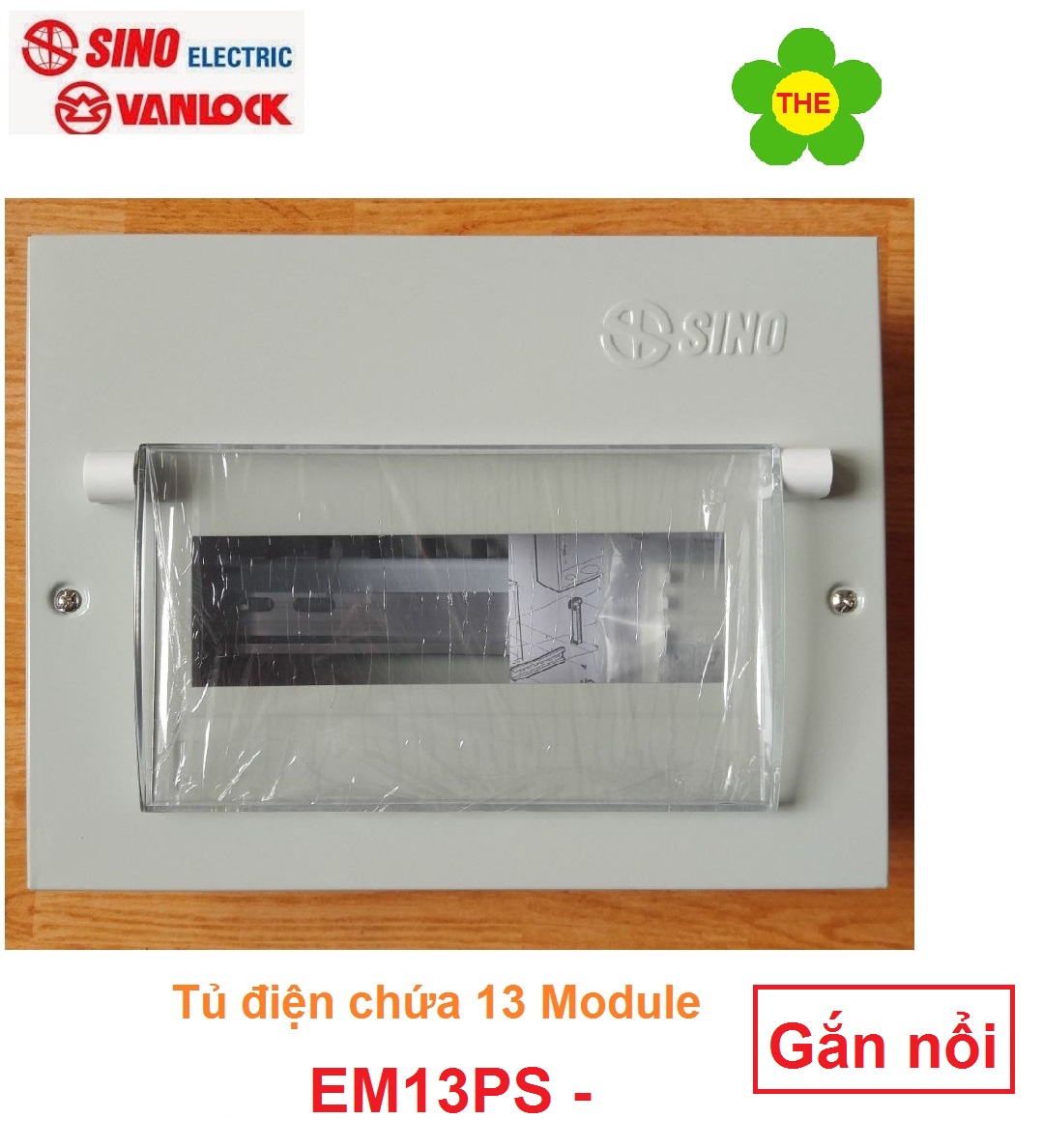 Tủ điện sino - chứa 13 đường / tủ điện âm tường kim loại em13pl - tủ điện gắn nổi em13ps