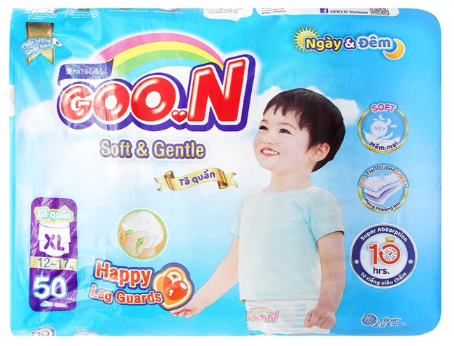 Tã quần Goon size XL 50 miếng (12-17 Kg)