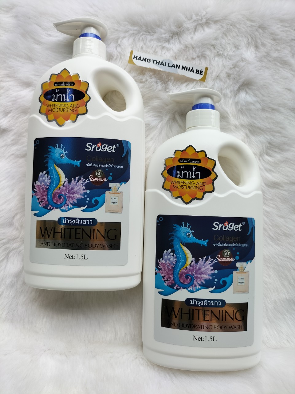 Sữa tắm Sroget Thái Lan trắng da cao cấp 1500ml