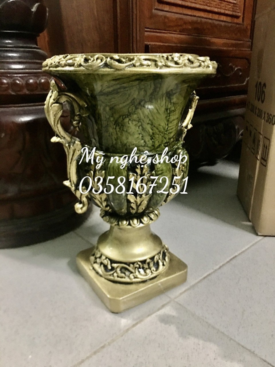 Bình hoa composite mã cúp 36 bình cắm hoa, bình hoa decor, bình hoa chơi tết Mỹ nghệ shop bình hoa cao cấp