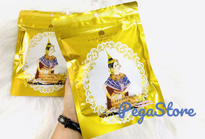 Miếng Dán chân Thải Độc DUSITRA Thái Lan bịch miếng dán thải độc chân 10 miếng/1 túi - Pegastore