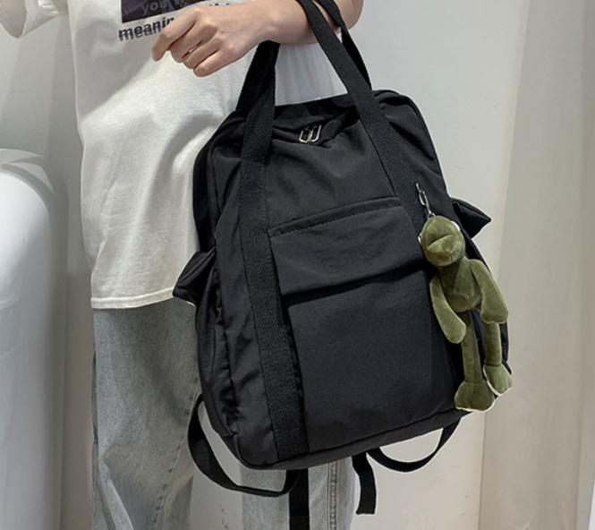 Balo nữ quai xách dáng túi cá tính đi làm đi học xinh, thiết kế mới, vải chống nước rẻ đẹp