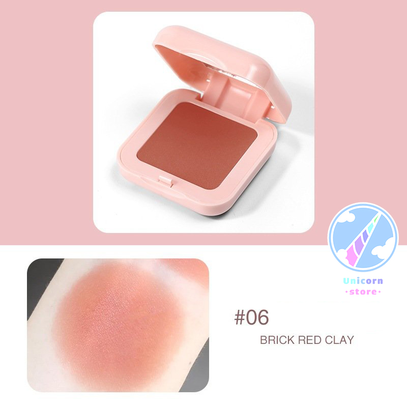 Phấn má hồng kiềm dầu mịn màng lameila colour geometry vitality blush kèm cọ no3042