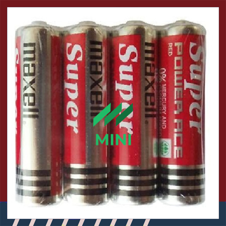 1 Vĩ / 4 Viên - Pin AA Maxell Super Power ACE Red 1,5V