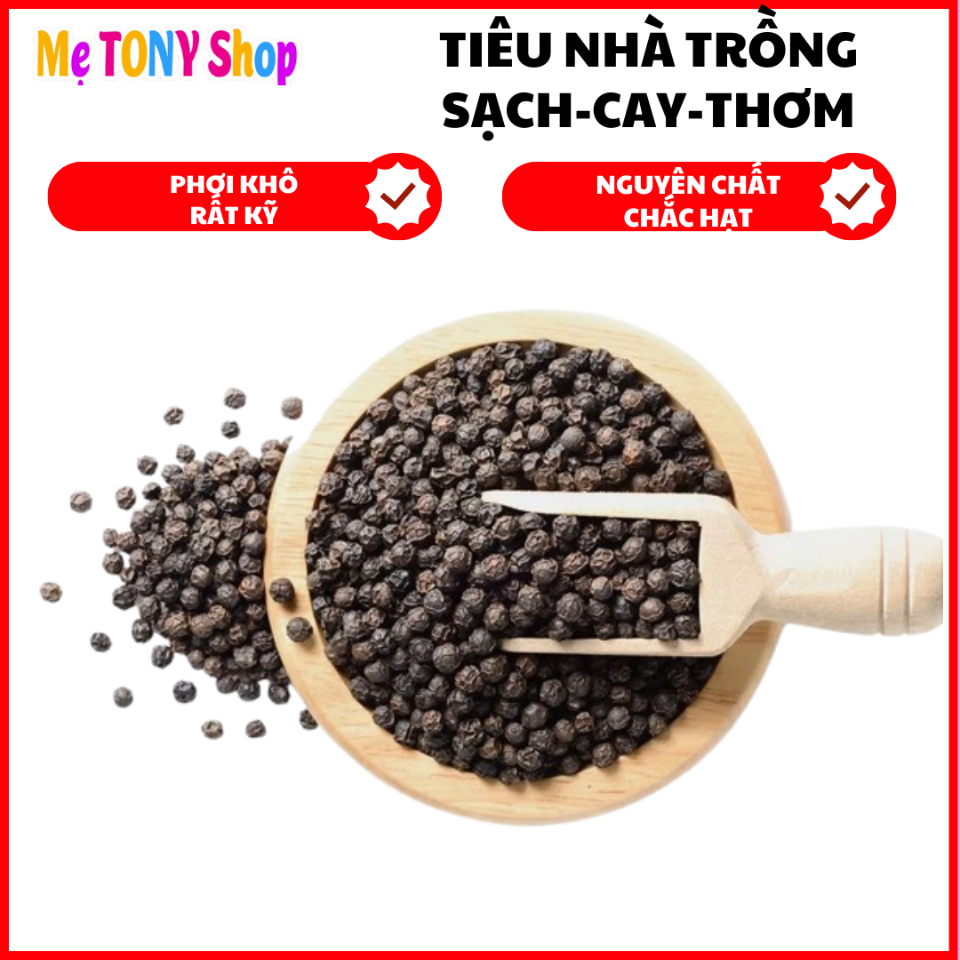 [Cam Kết Nguyên Chất] Tiêu Đen Nguyên Hột Bình Phước,Nguyên Chất Từng Hột (100Gram)
